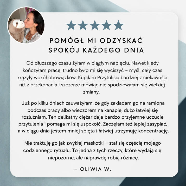 Przytulisie™ – Obciążeniowe Misie dla Dzieci i Dorosłych