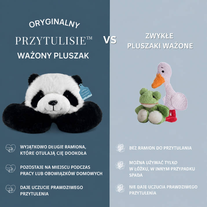 Przytulisie™ – Obciążeniowe Misie dla Dzieci i Dorosłych