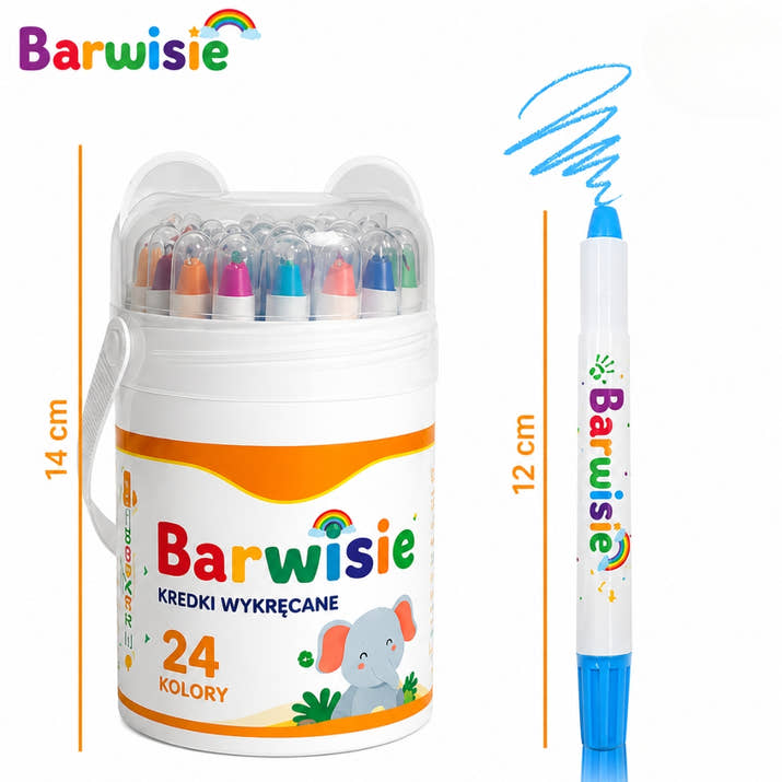 Barwisie™ - Zmywalne Kredki Wysuwane