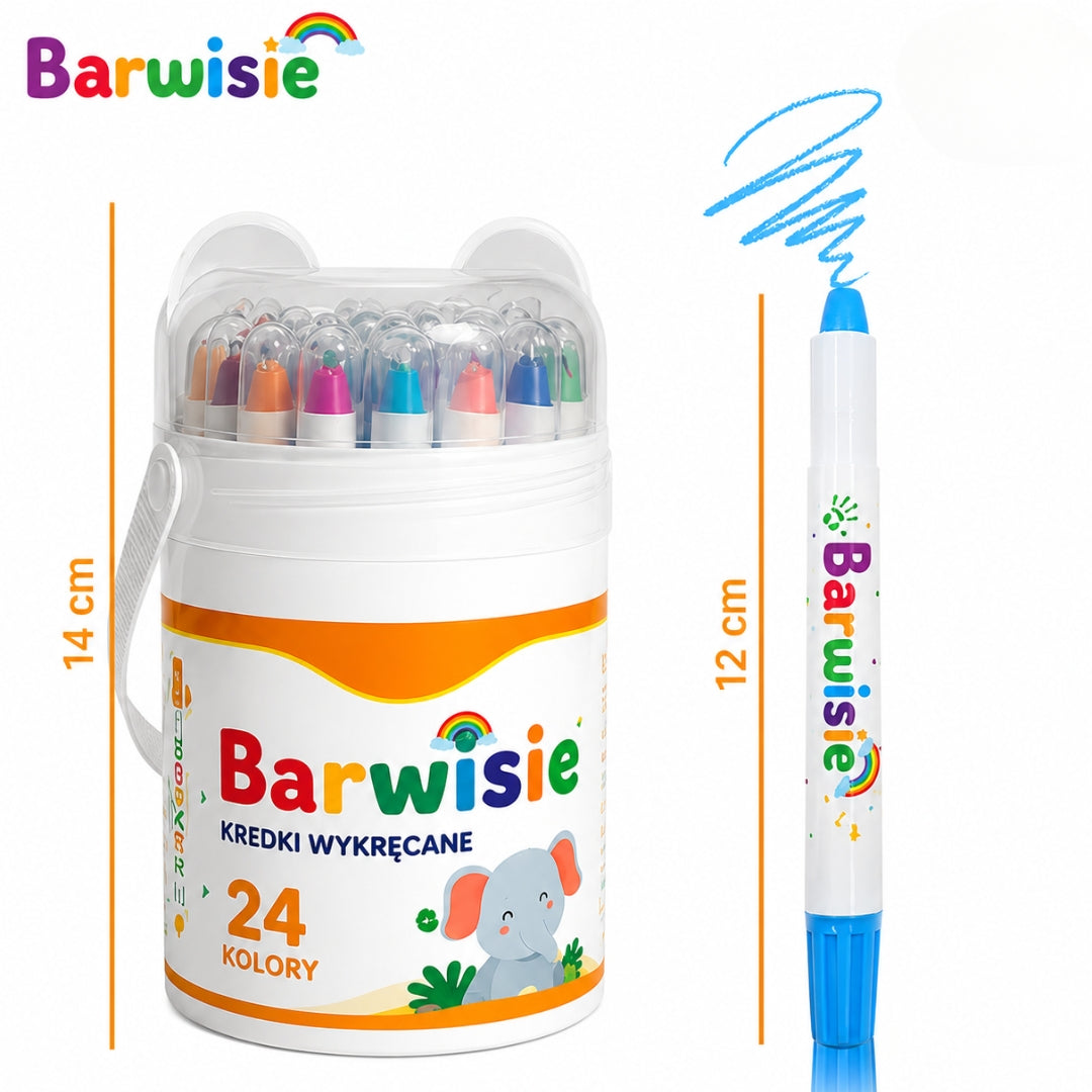 Barwisie™ - Zmywalne Kredki Wysuwane